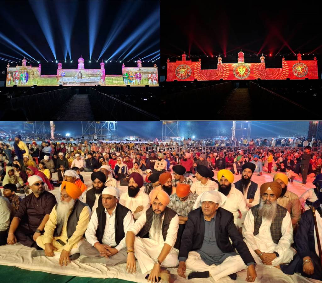 ਹੁਸ਼ਿਆਰਪੁਰ ਵਿਖੇ ਹਿੰਦ ਦੀ ਚਾਦਰ ਵਿਲੱਖਣ ਲਾਈਟ ਐਂਡ ਸਾਊਂਡ ਸ਼ੋਅ ਦੀ ਹੋਈ ਸ਼ਾਨਦਾਰ ਪੇਸ਼ਕਾਰੀ